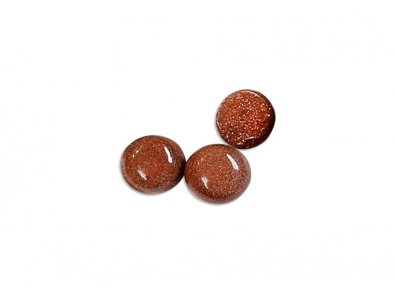 Goldstone Cabs, Oval, Brown, 7 x 9 mm