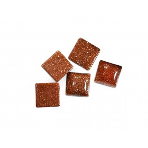 Sand Stone Brown Cabs Square 6mm