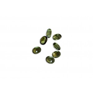 Tourmaline Cut Stone - Oval,  Green, 3 x 4 mm