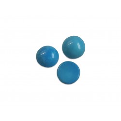 Turquoise Cabs, Round, 5 mm