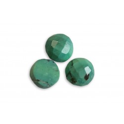 Turquoise Cut Stone Round 7 mm