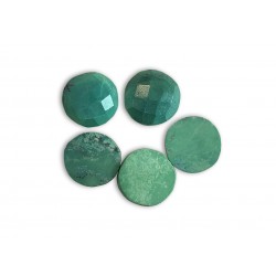 Turquoise Cabs, Round shape, 10 mm