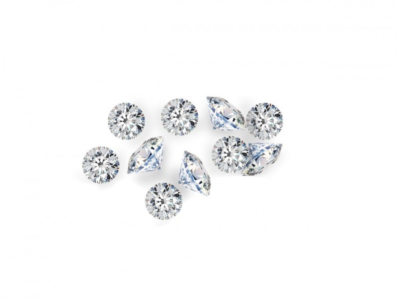 Cubic Zirconia Cut, Round - 2.75mm - Clear