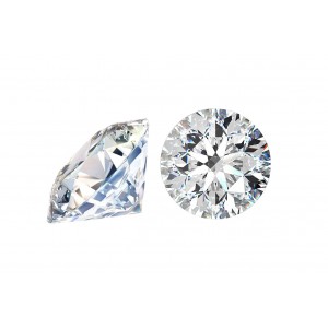 Cubic Zirconia Cut, Round - 5.0mm - Clear