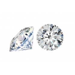 Cubic Zirconia Cut, Round - 5.5mm - Clear