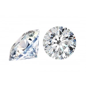 Cubic Zirconia Cut, Round - 5.75mm - Clear