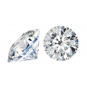 Cubic Zirconia Cut, Round - 6.0mm - Clear