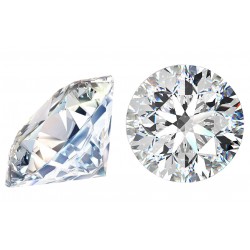 Cubic Zirconia Cut, Round - 7.0mm - Clear