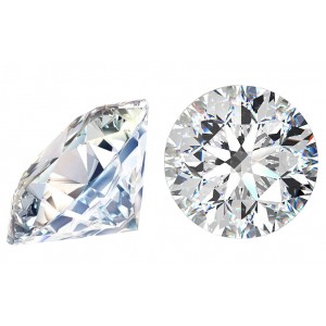 Cubic Zirconia Cut, Round - 7.0mm - Clear