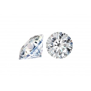 Cubic Zirconia Cut, Round - 3.75mm - Clear