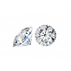 Cubic Zirconia Cut, Round - 4.25mm - Clear