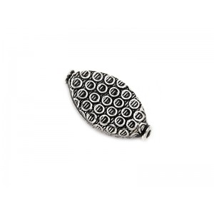 Sterling Silver 925 Ethnic Bead 1.75gr 10.6 x 20.1mm, Thickness 5.23mm