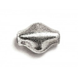 Sterling Silver 925 Ethnic Bead 0.54gr 7.3 x 9.7mm, Thickness 3.5mm