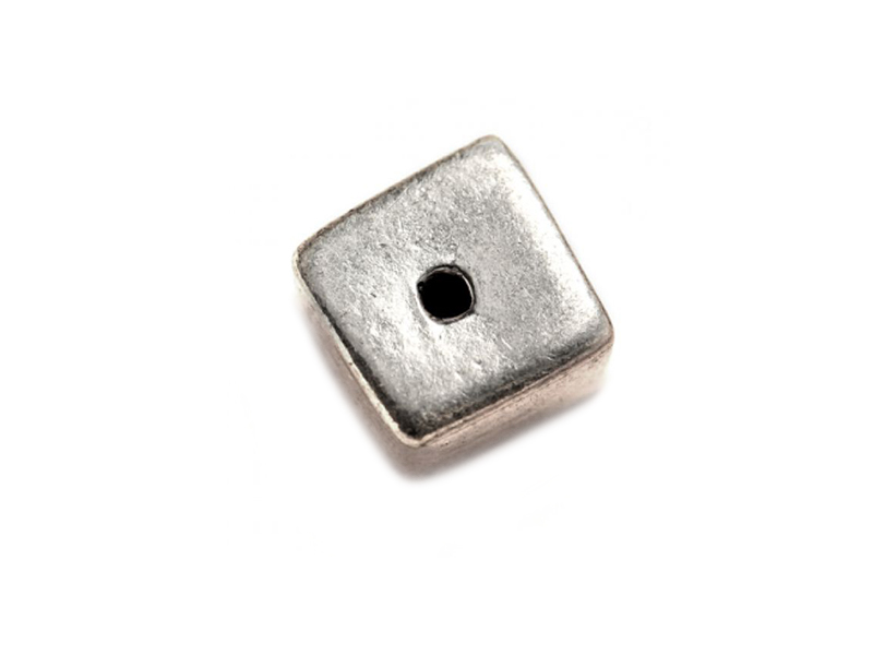 Sterling Silver 925 Ethnic Bead 1.4gr 5.7 x 7.9mm