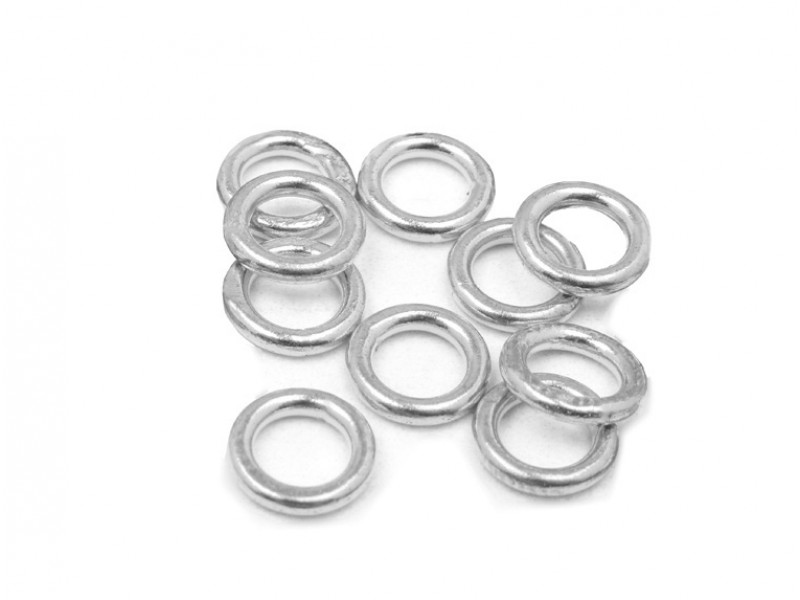 Silver 925 Soldered Jump Ring - 1.0mm x 9.0mm (Pack of 10)