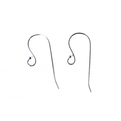 Sterling Silver 925 Ear Wires - 21.5mm