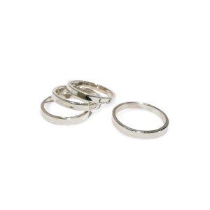 Silver 925 ring, flat, 3mm, size N