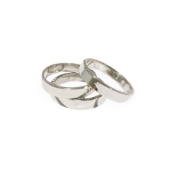 Silver 925 ring, flat, 4mm, size N