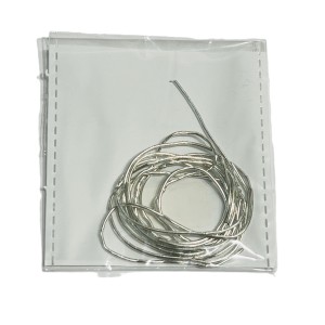 FRENCH WIRE 0.6MM/1MTR, SILVER PLATED, SHINY