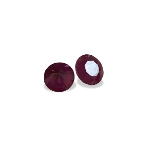 Ruby Round Cut Stone, 6mm