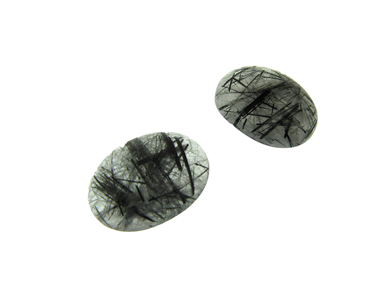 Rutile / Tourmalinated Quartz Cabochon Oval approx. 15mm x 20mm