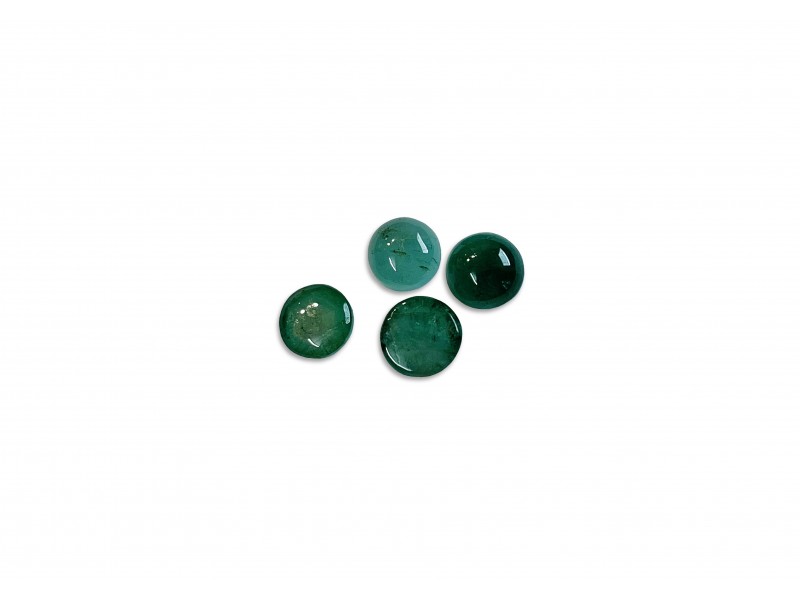 Emerald Cabs, Round - 4.0mm