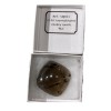 72.9ct TOURMALINATED SMOKEY QUARTZ 3.1X3.3CM CABOCHON
