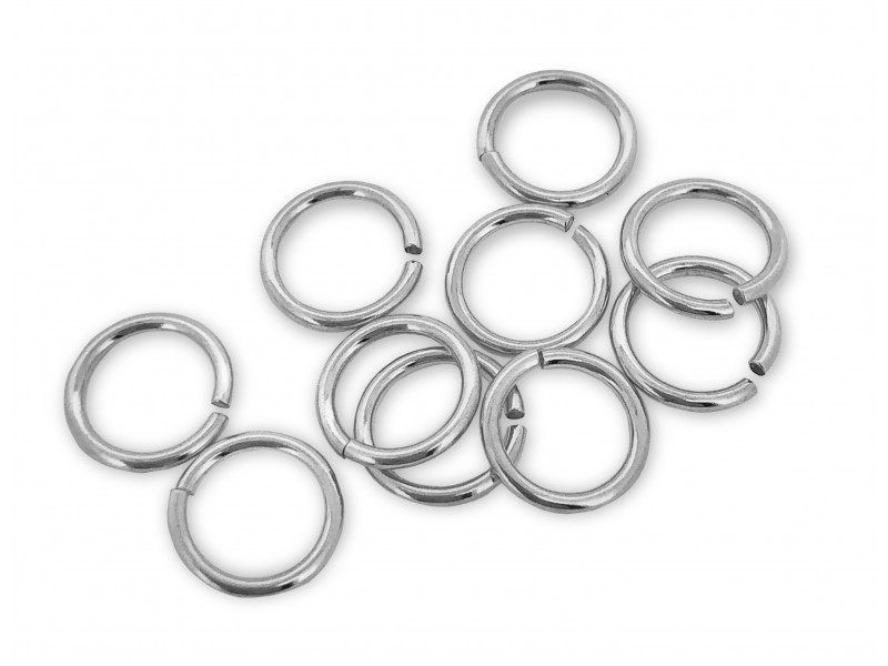 Silver 925 Open Jump Ring - 0.8mm x 6.1mm