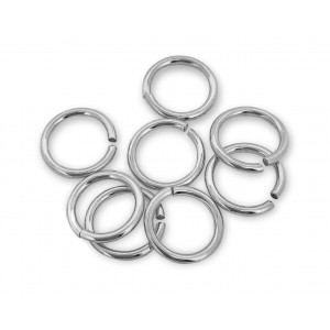 S925 OPEN JUMP RING  (1.0 mm/6.0 mm (ext) 
