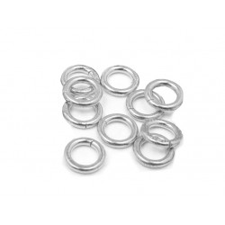 Silver 925 Open Jump Ring - 1.0mm x 5.5mm