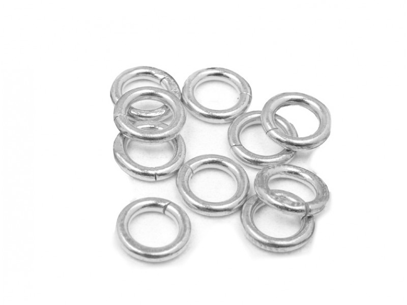  S925 OPEN JUMP RING  (0.8 mm/5.1 mm (ext)  