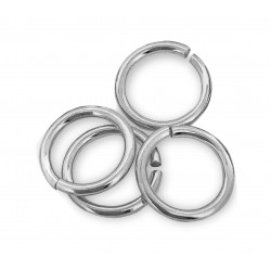 S925 OPEN JUMP RING  (1.2 mm/8.9 mm (ext)  [6.5mm int.]