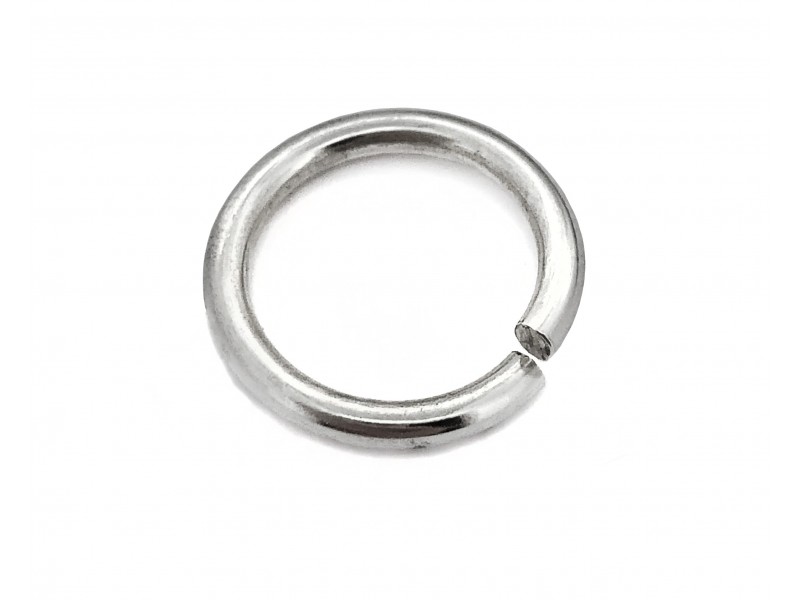 Silver 925 Open Jump Ring - 2.0mm x 14.0mm 