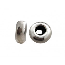 SILVER 925 DOUGHNUT SILICON SLIDER BEAD