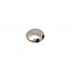 SILVER 925 FLATTENED SLIDER BEAD 7MM (CHAIN 1.2-1.5MM)  40-05-2659