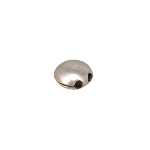 SILVER 925 FLATTENED SLIDER BEAD 7MM (CHAIN 1.2-1.5MM)  40-05-2659