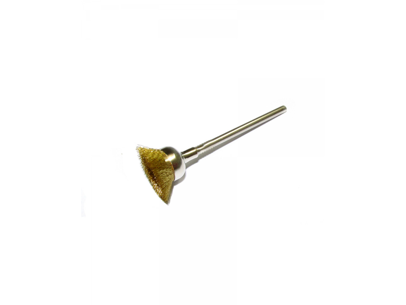 Polishing Cup Brush, Brass wire, ARBOR 2.34mm