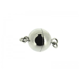 Sterling Silver 925 Round Magnetic Clasp 16mm 50% OFF