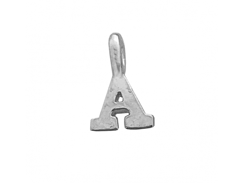 Sterling Silver 925 Letter A Charm