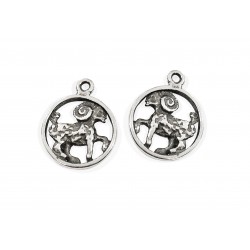 Sterling Silver 925 Large Aries Sign