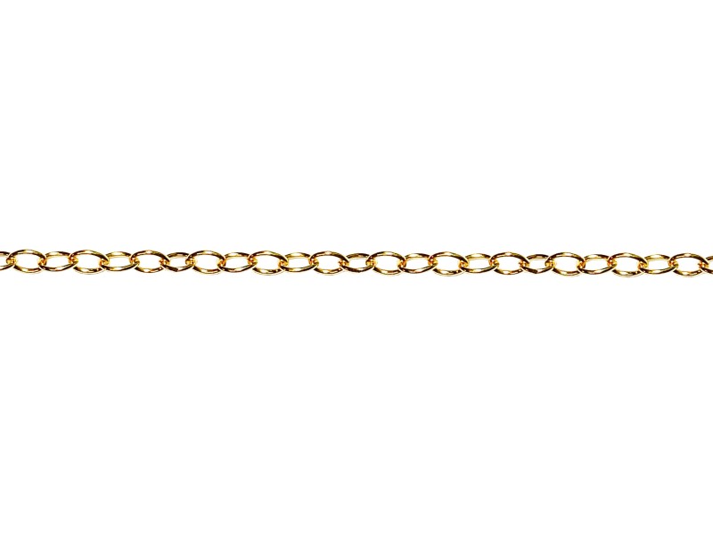 12K Gold Filled Cable Chain - 5.4mm x 3.7mm 