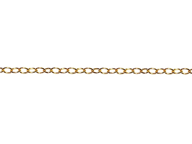 12K Gold Filled Cable Chain -  6.4MM X 4.4MM X 0.7