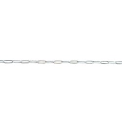 Sterling Silver 925 Drawn Flat Cable Chain - 5.6mm x 2.3mm