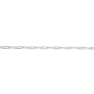 Sterling Silver 925 Drawn Flat Cable Chain - 5.6mm x 2.3mm