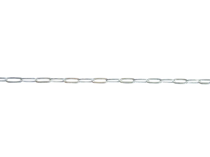 Sterling Silver 925 Drawn Flat Cable Chain - 5.6mm x 2.3mm