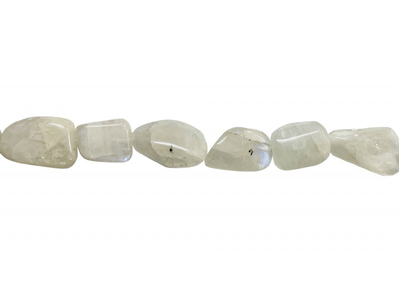 Rainbow Moonstone Tumble Beads