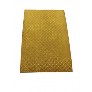 BRASS TEXTURE PLATE - SQUARE GRID