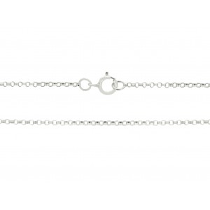 Ready Made Sterling Silver 925 Round Rolo Chain - 1.4mm / 18"