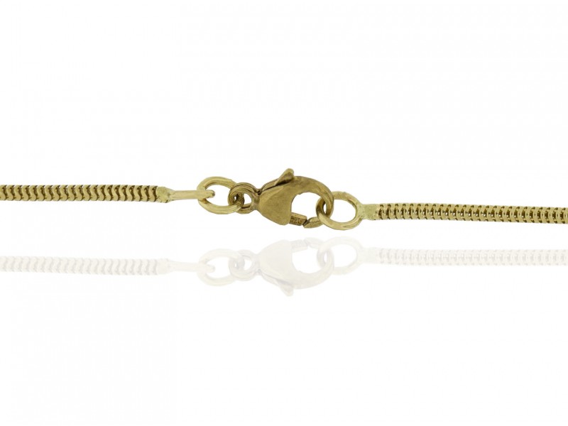Ready Made 9K Snake Chain with Trigger Clasp - 1.4mm / 16"