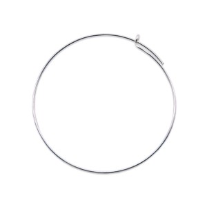 Sterling Silver 925 Beading Hoops - 40mm